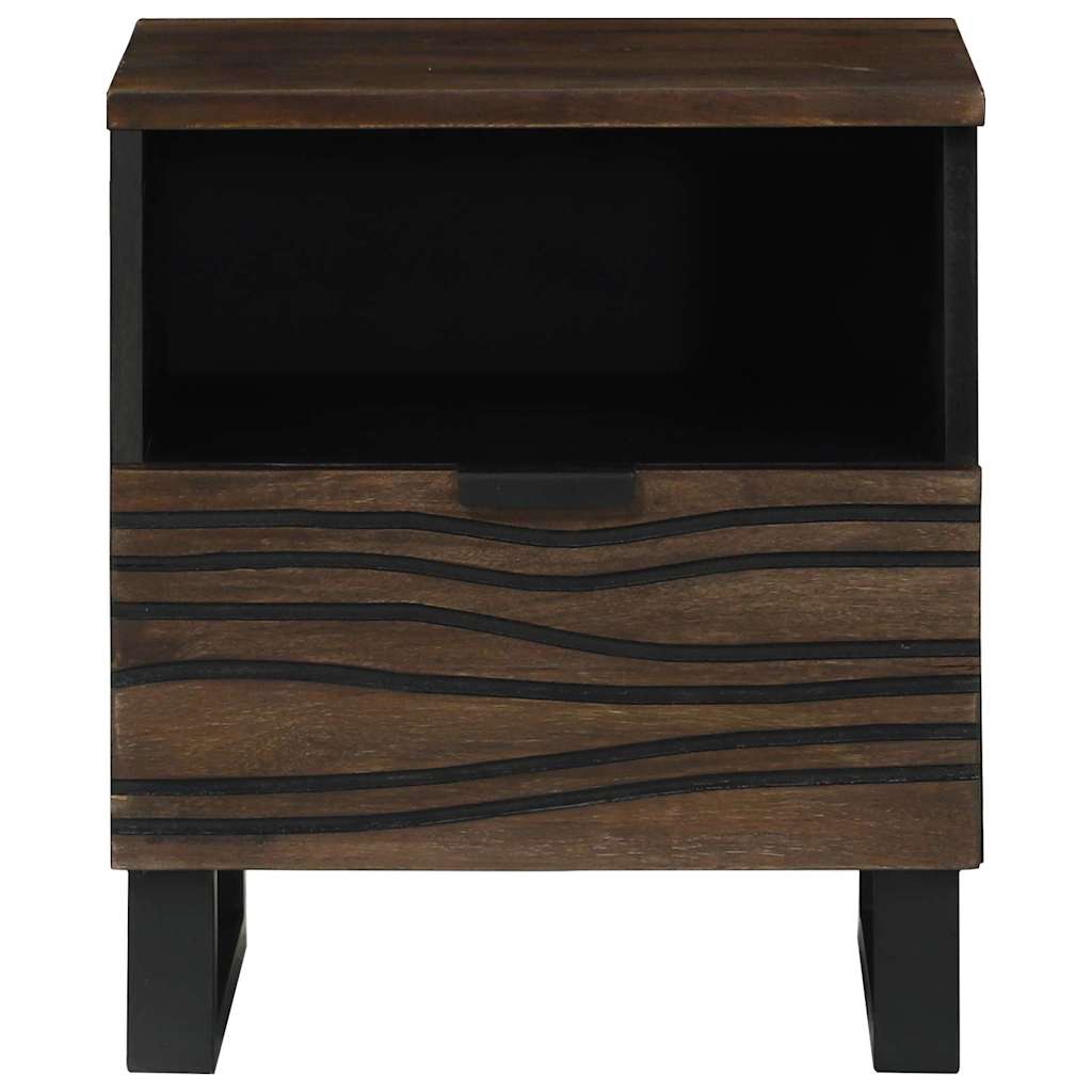 Natskab 2 pcs Valnød 40 x 33 x 46 cm Konstrueret træ