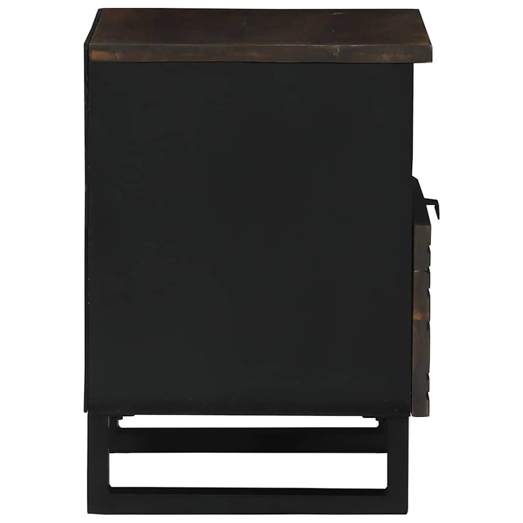 Natskab 2 pcs Valnød 40 x 33 x 46 cm Konstrueret træ