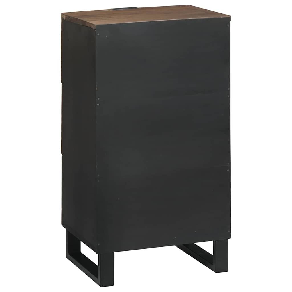 Sideboard med skuffe Brun 40 x 33 x 75 cm Massivt mangotræ