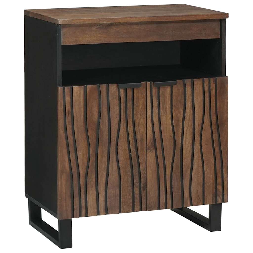 Sideboard med skuffe Brun 60 x 33 x 75 cm Massivt mangotræ