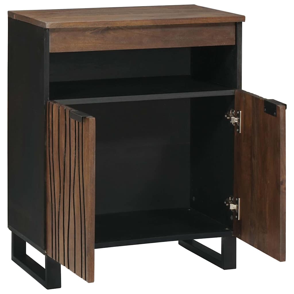 Sideboard med skuffe Brun 60 x 33 x 75 cm Massivt mangotræ