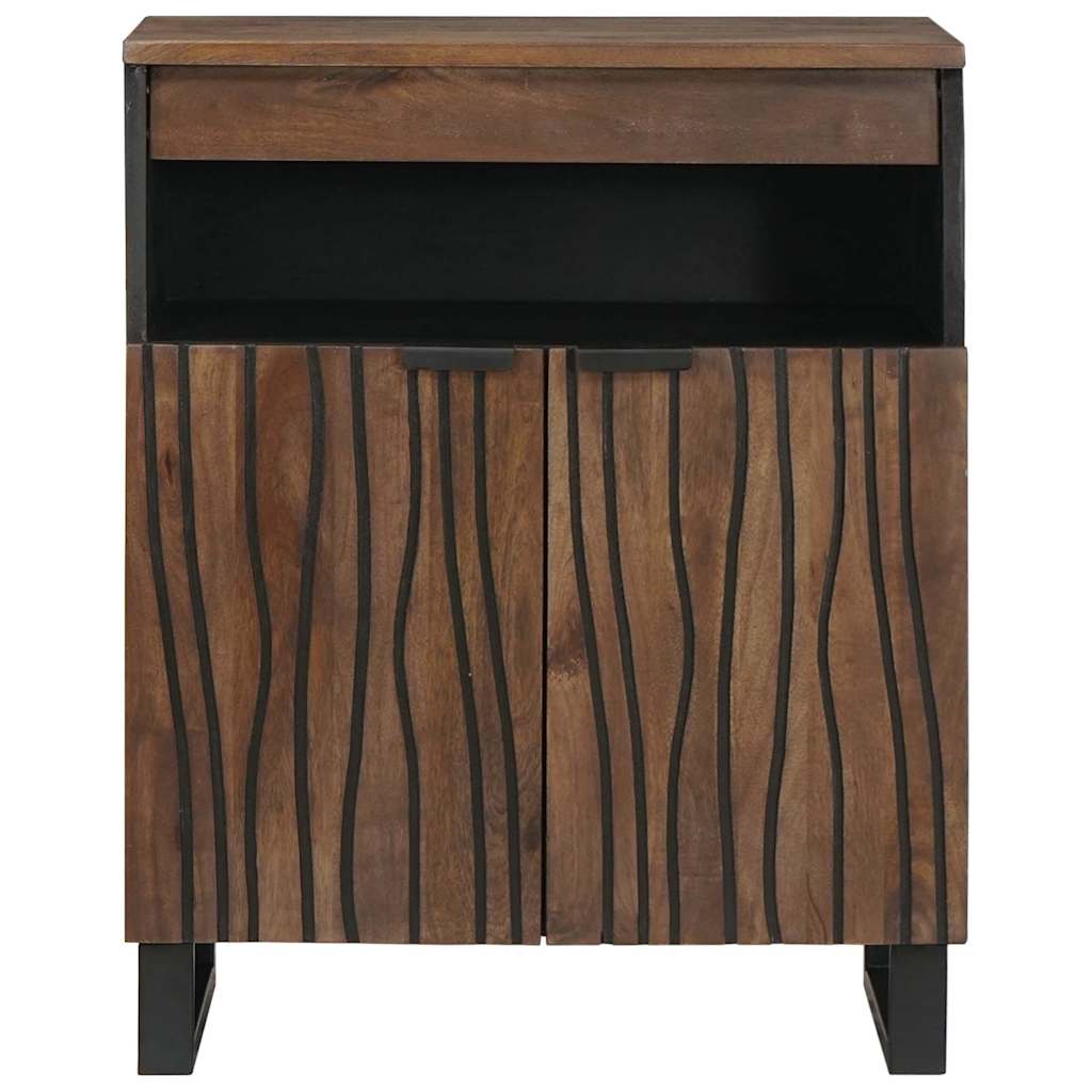 Sideboard med skuffe Brun 60 x 33 x 75 cm Massivt mangotræ