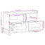 TV-skab med skuffe Brun 70 x 33 x 46 cm Massivt mangotræ