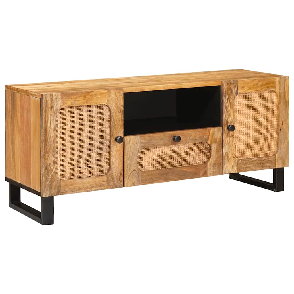 TV-skab med skuffe Brun 105 x 33 x 46 cm Massivt mangotræ