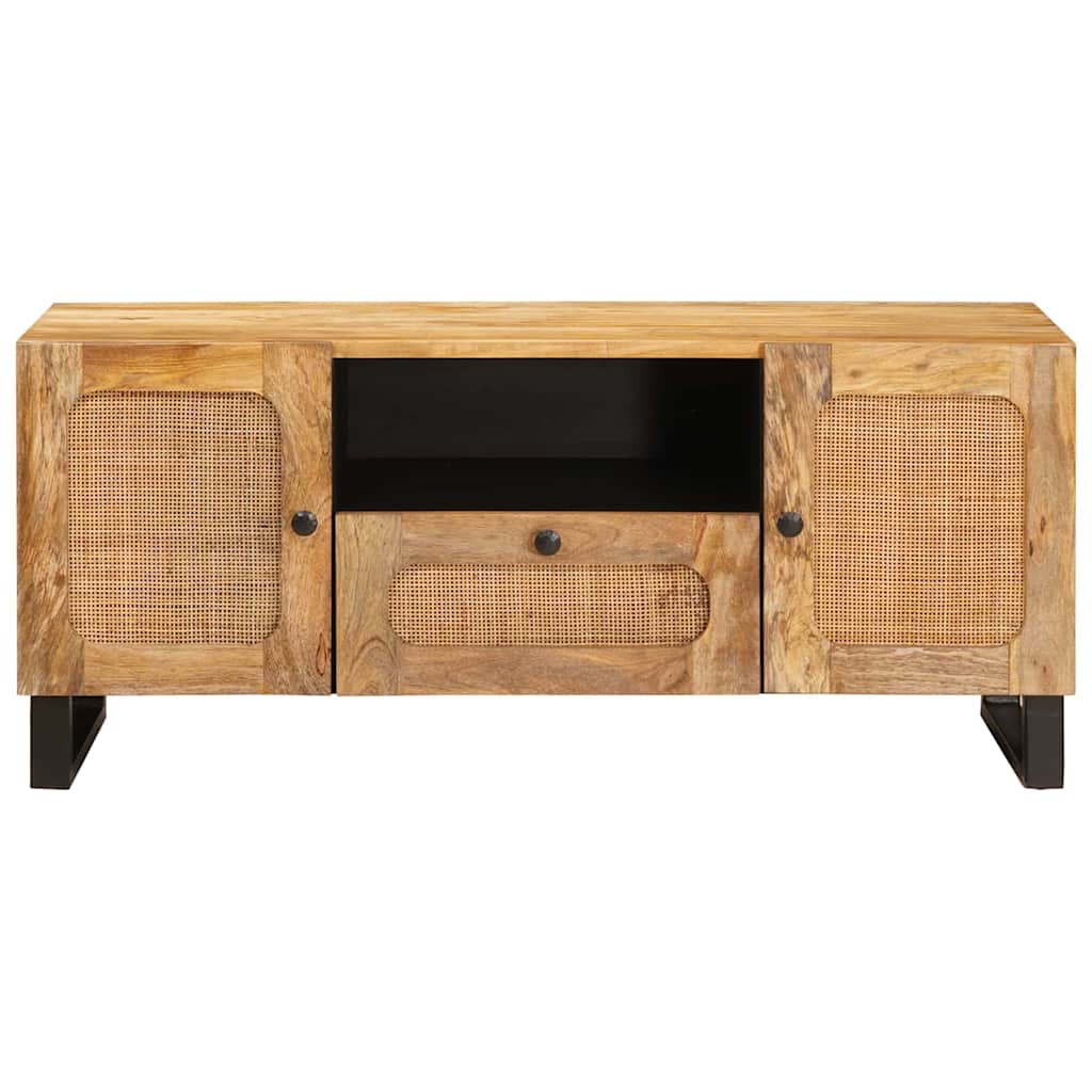 TV-skab med skuffe Brun 105 x 33 x 46 cm Massivt mangotræ
