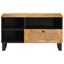 TV-skab med skuffe Brun 80 x 33 x 46 cm Massivt mangotræ