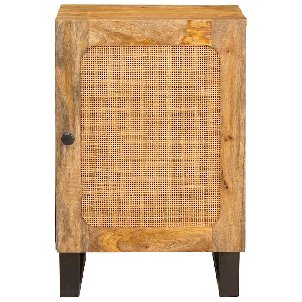 Badeværelsesskab med dør Brun 38 x 33 x 58 cm Massivt mangotræ