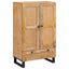 Highboard med skuffe Brun 40 x 33 x 110 cm Massivt mangotræ