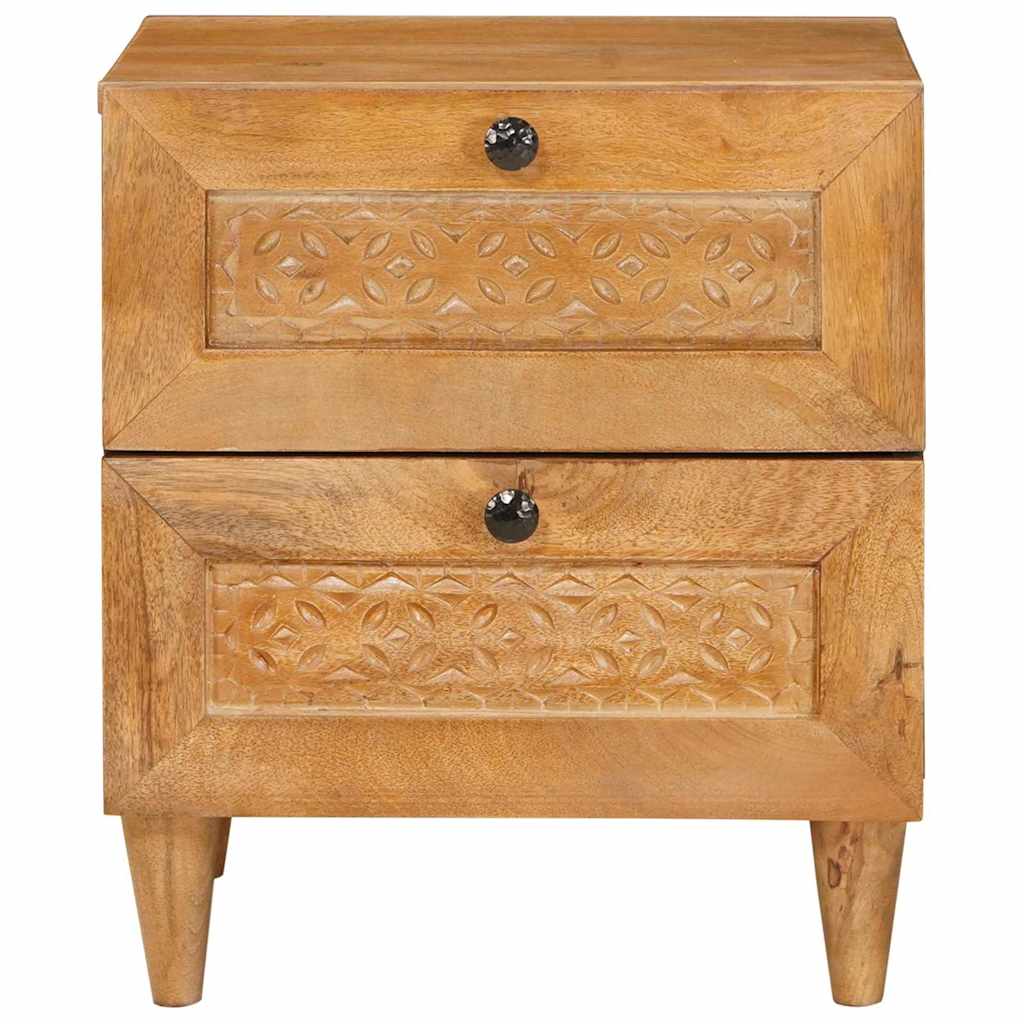 Natskab 2 pcs Lys Brun 40 x 33 x 46 cm Konstrueret træ