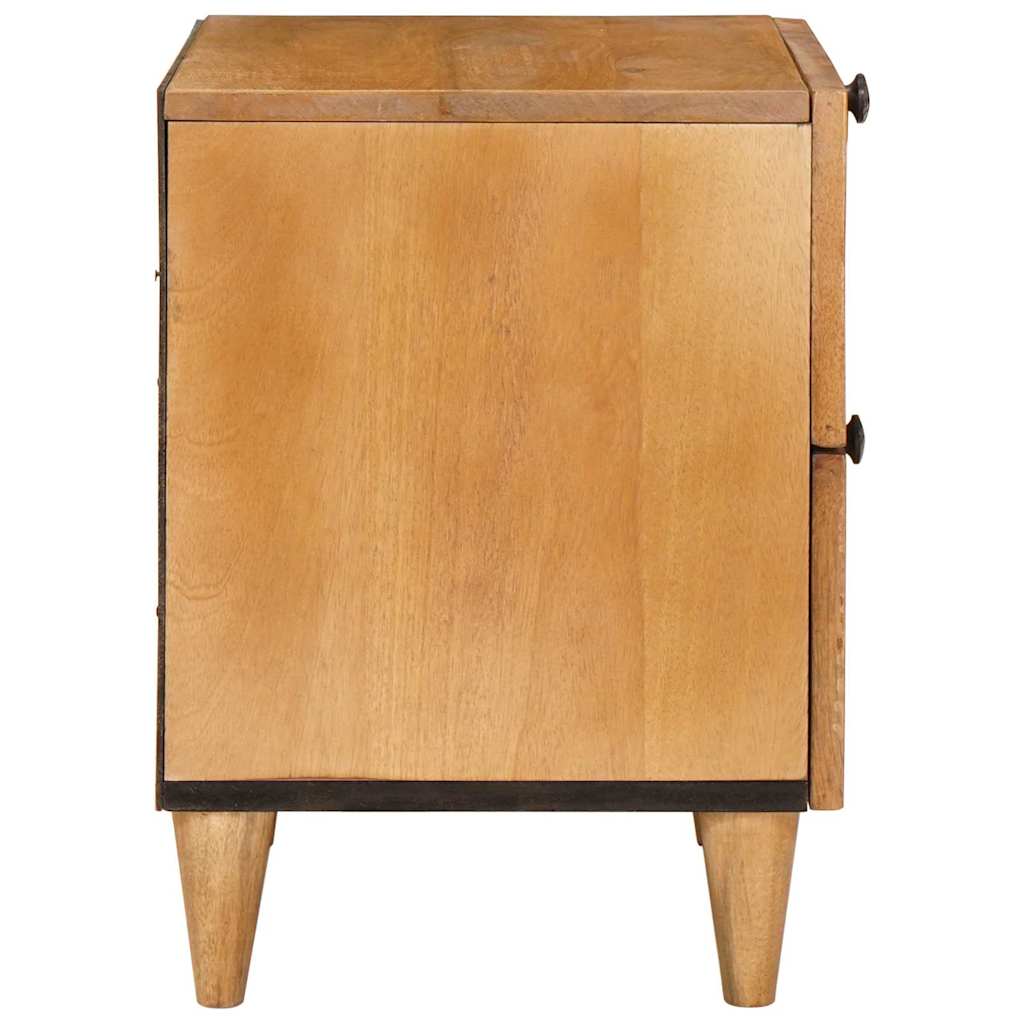 Natskab 2 pcs Lys Brun 40 x 33 x 46 cm Konstrueret træ