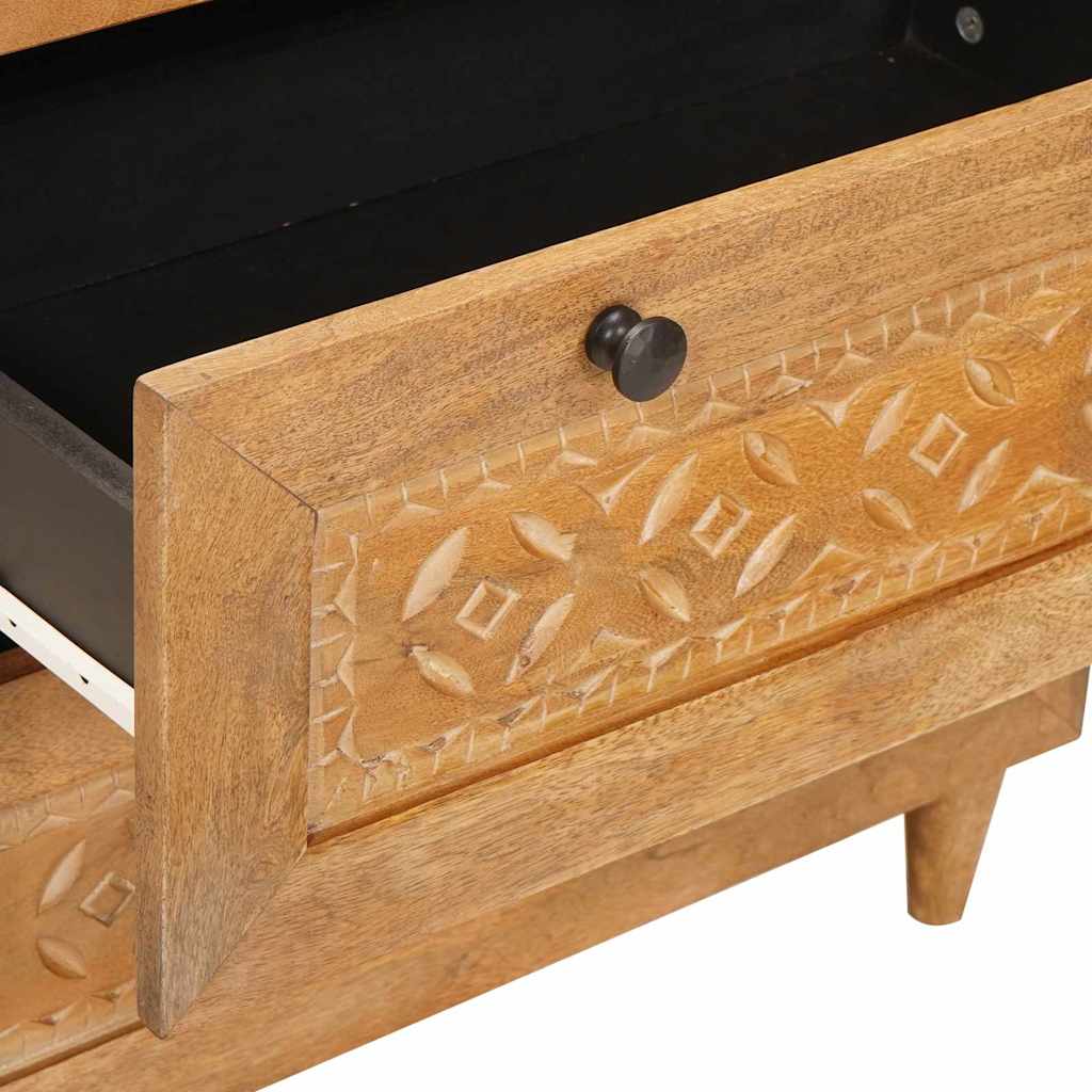 Sideboard Lysebrun 60 x 33 x 75 cm Massivt mangotræ