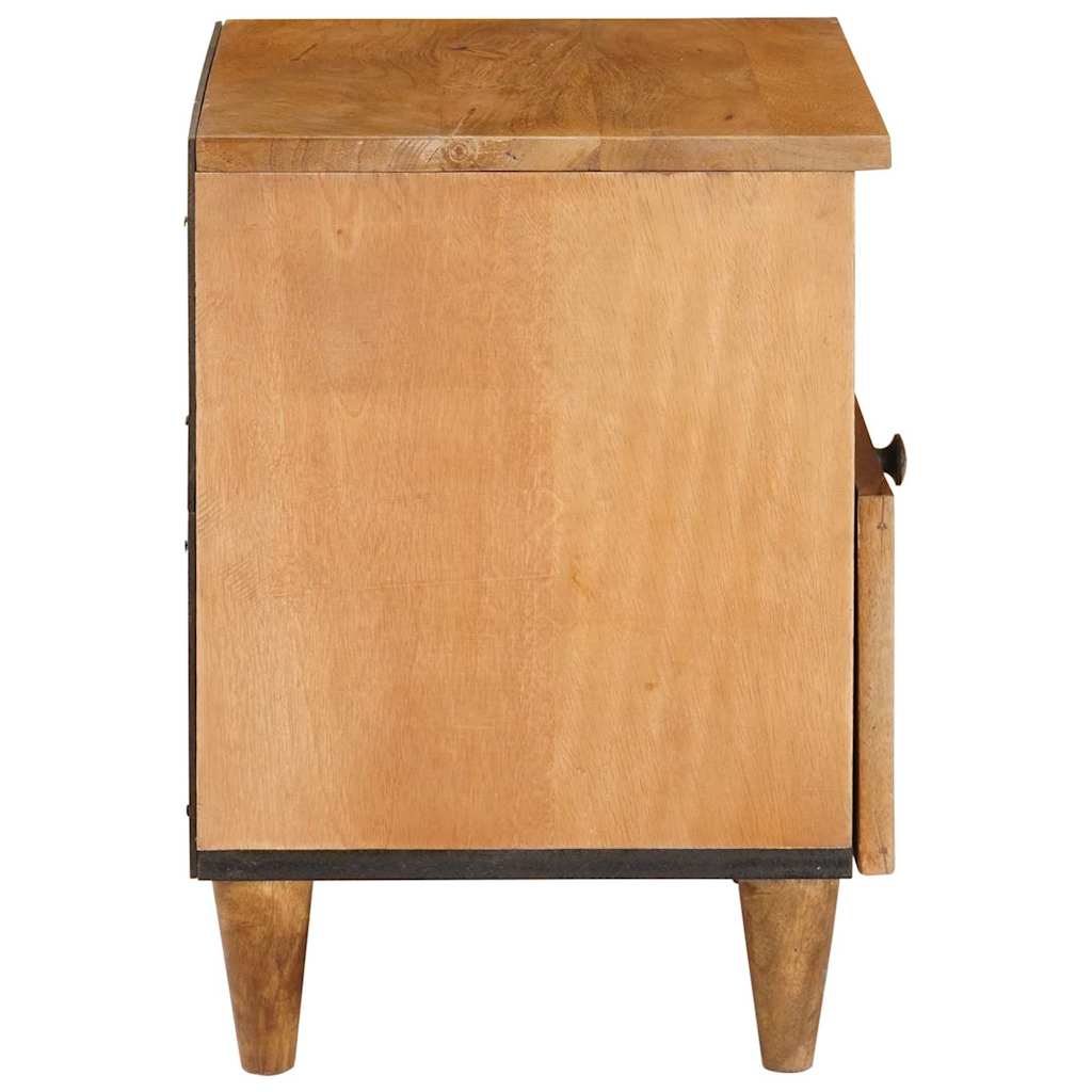 Natskab 2 pcs Lys Brun 40 x 33 x 46 cm Konstrueret træ