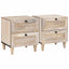 Natskab 2 pcs Hvid 40 x 33 x 46 cm Konstrueret træ