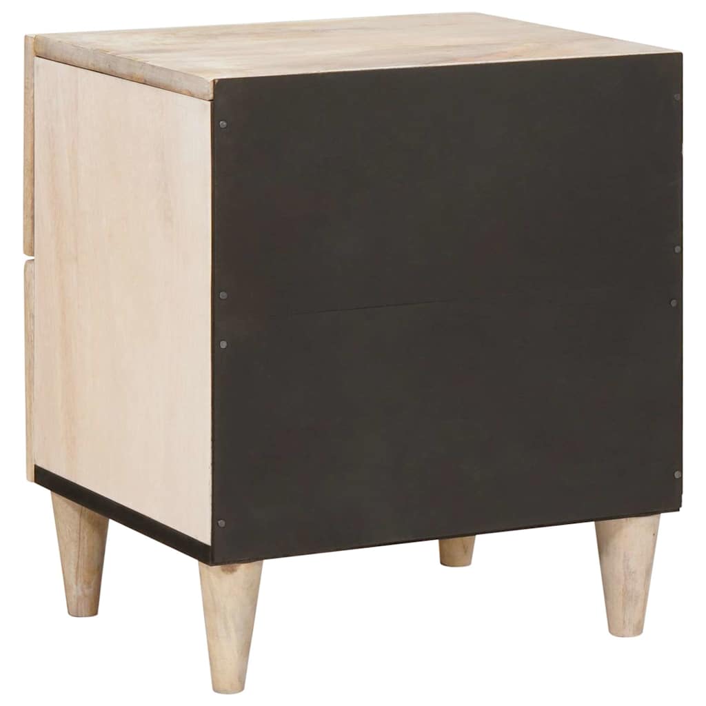 Natskab 2 pcs Hvid 40 x 33 x 46 cm Konstrueret træ