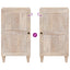 Sideboard Bleg Hvid 40 x 33 x 75 cm Massivt mangotræ