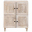 Sideboard Bleg Hvid 60 x 33 x 75 cm Massivt mangotræ