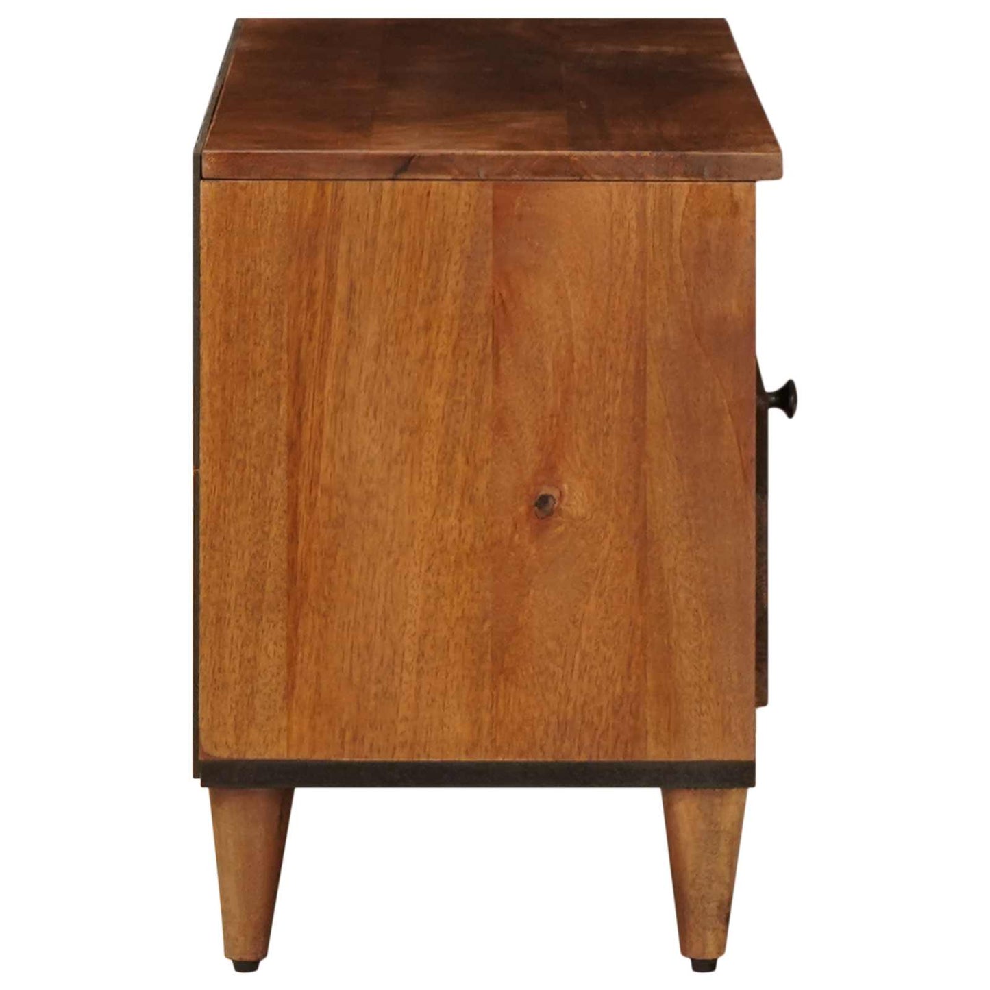 TV-skab med skuffe Valnød 100 x 33 x 46 cm Massivt mangotræ