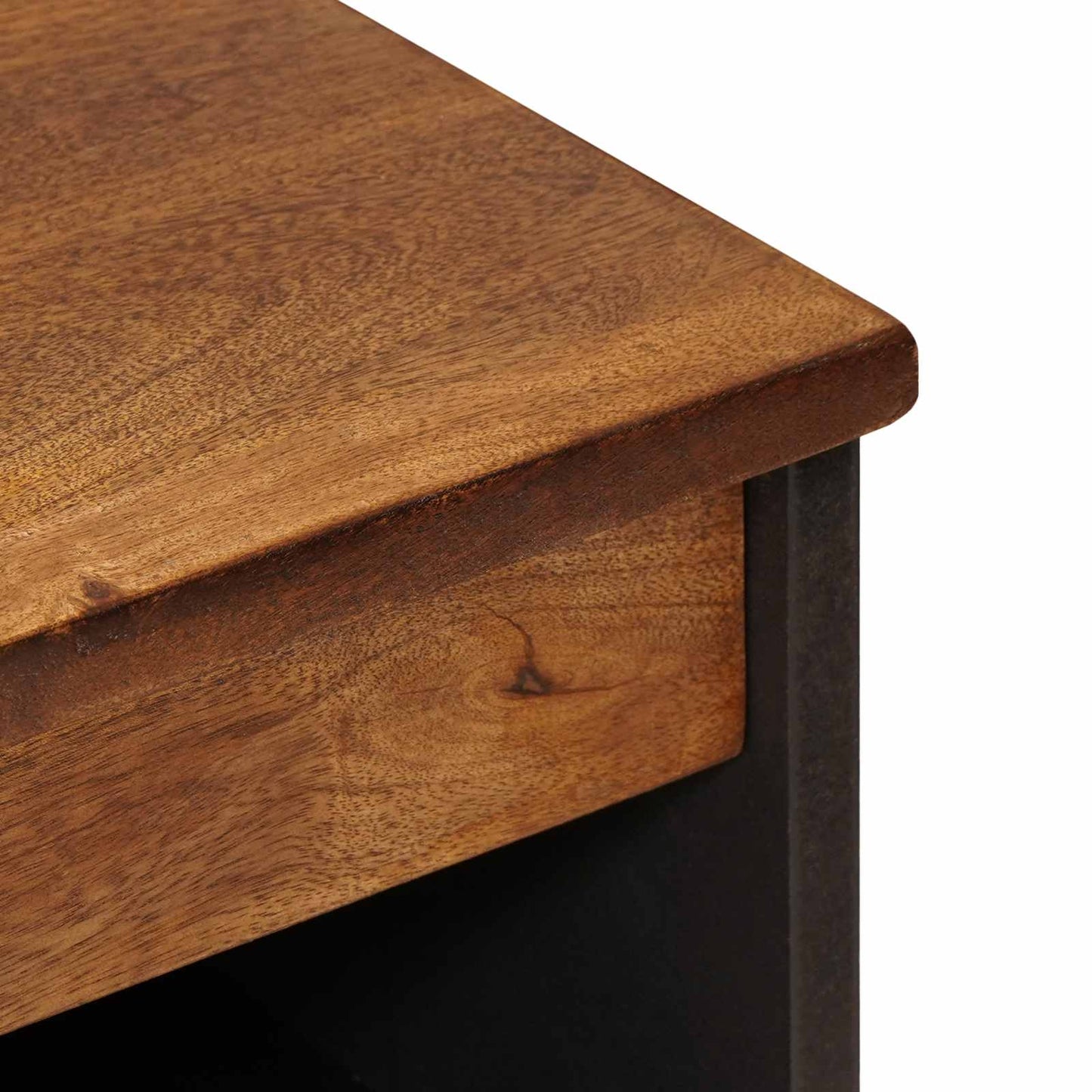 Sideboard med dør Valnød 60 x 33 x 75 cm Massivt mangotræ