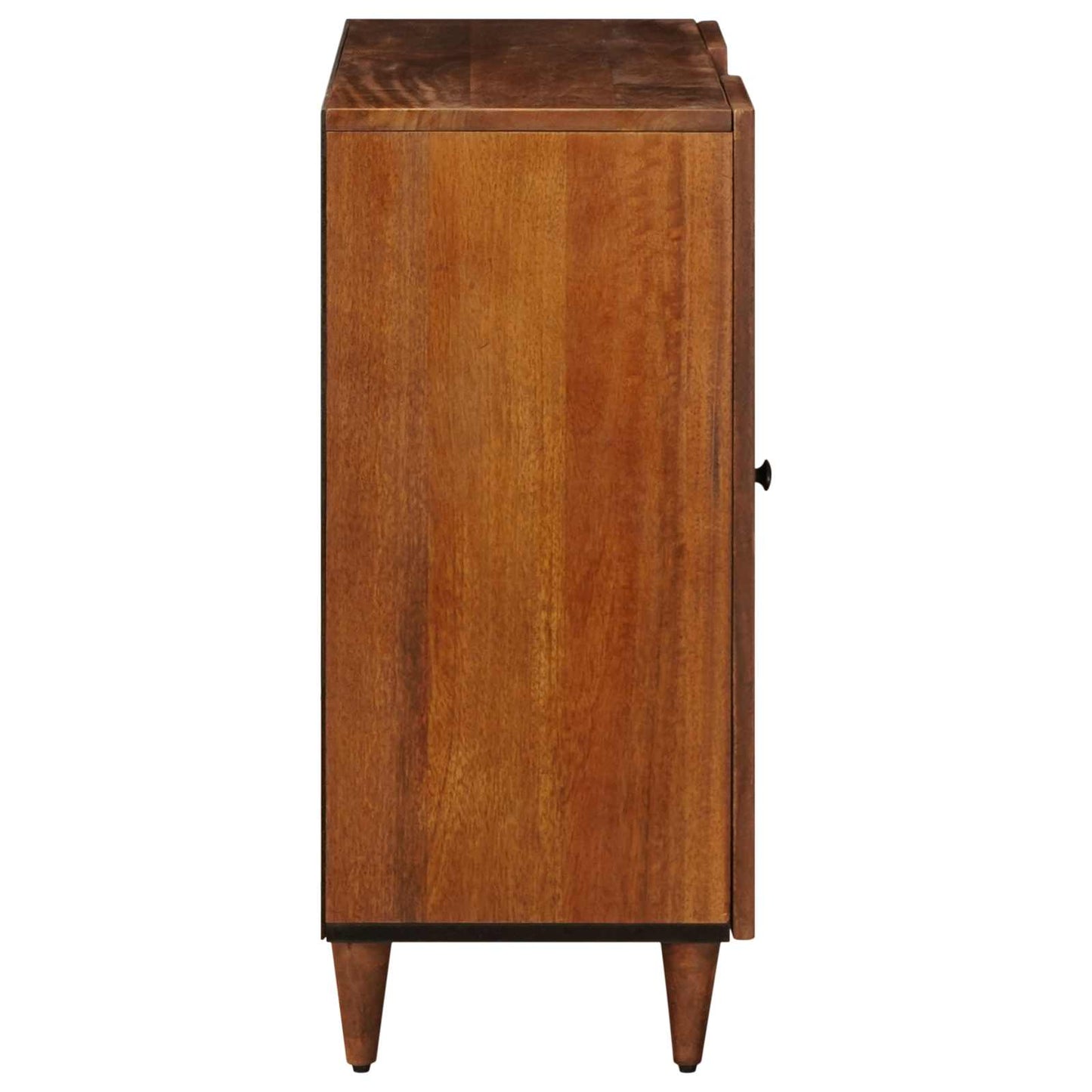 Sideboard med hylde Valnød 90 x 33,5 x 75 cm Massivt mangotræ