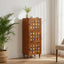Highboard med dør Valnød 40 x 33 x 110 cm Massivt mangotræ