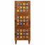 Highboard med dør Valnød 40 x 33 x 110 cm Massivt mangotræ