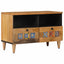 TV-skab med skuffe Naturfarvet 70 x 33 x 46 cm Massivt mangotræ