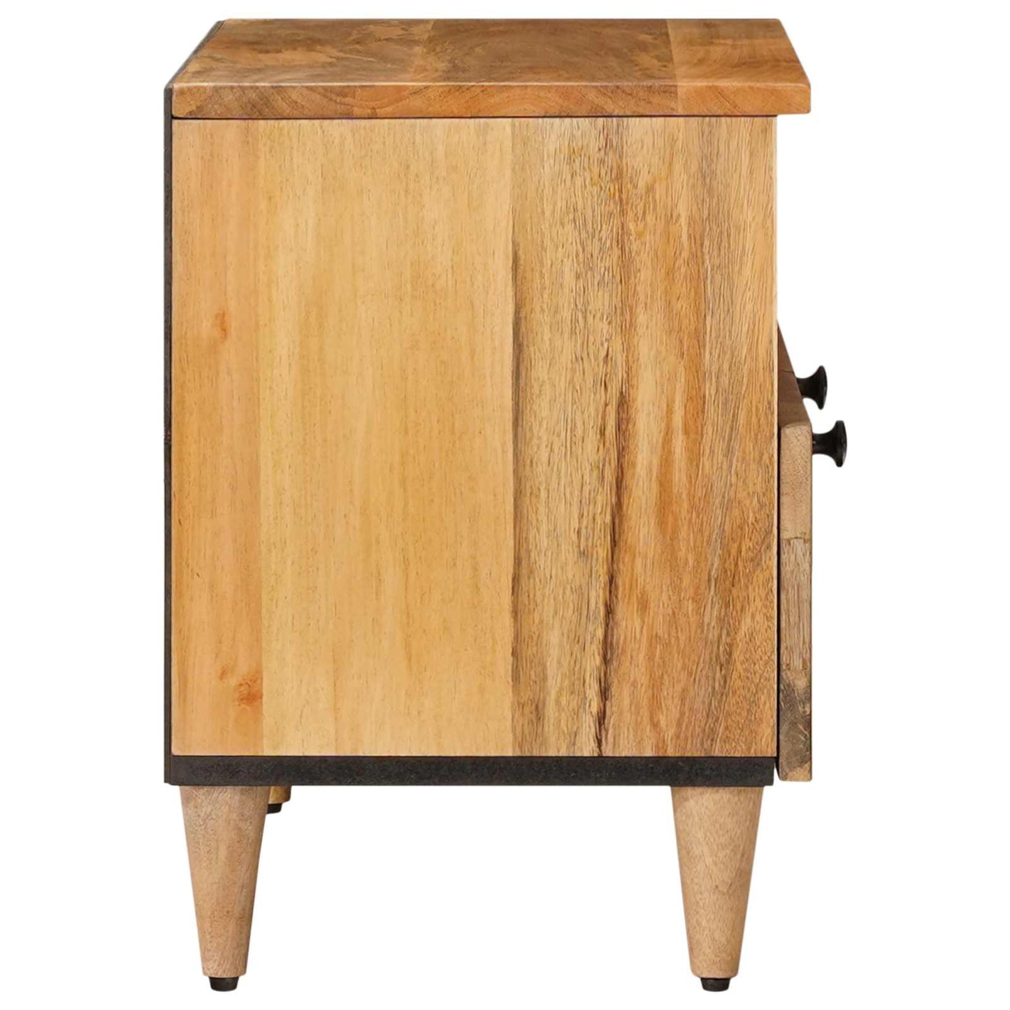 TV-skab med skuffe Naturfarvet 70 x 33 x 46 cm Massivt mangotræ