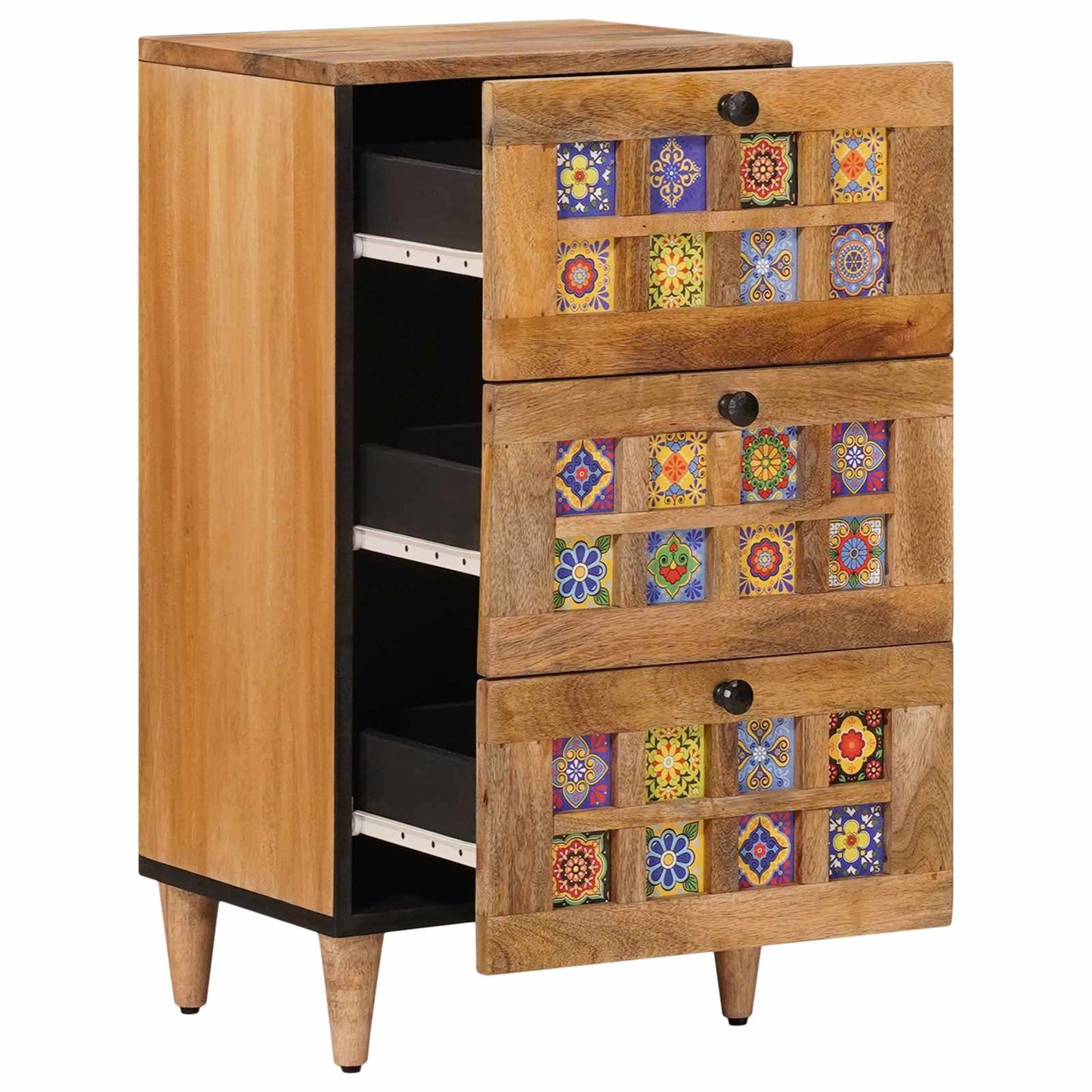 Sideboard Naturfarvet 40 x 33 x 75 cm Massivt mangotræ