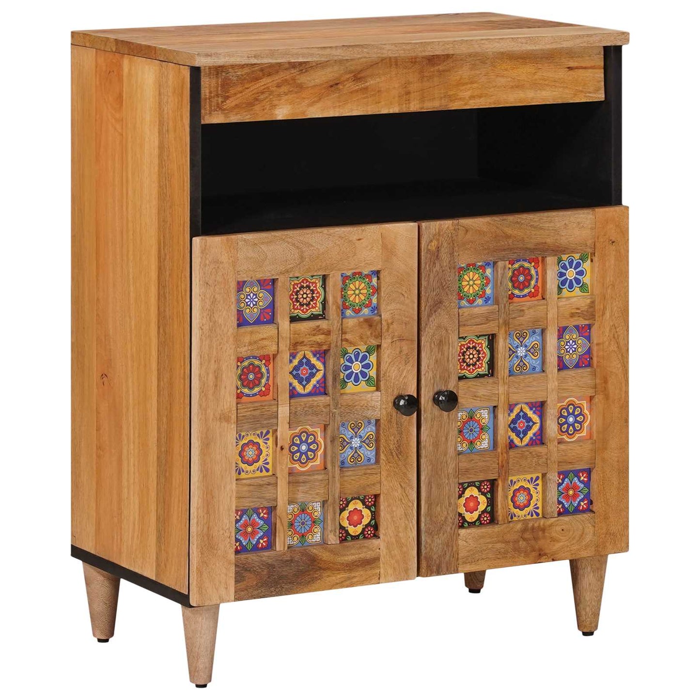 Sideboard Naturfarvet 60 x 33,5 x 75 cm Massivt mangotræ