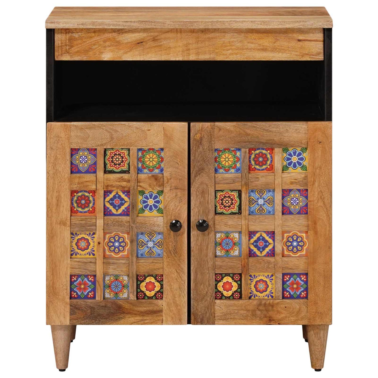 Sideboard Naturfarvet 60 x 33,5 x 75 cm Massivt mangotræ