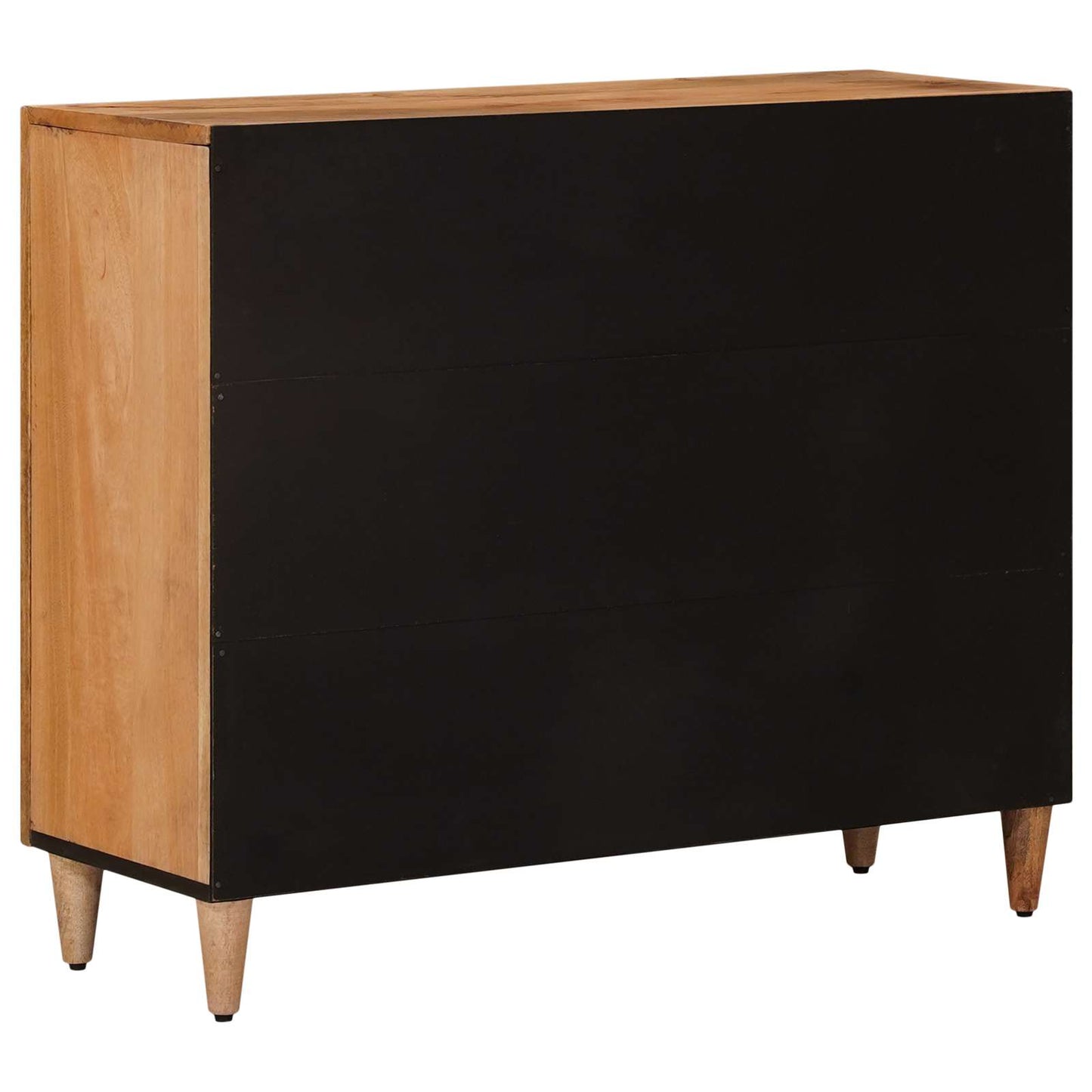Sideboard med dør Naturfarvet 90 x 33 x 75 cm Massivt mangotræ