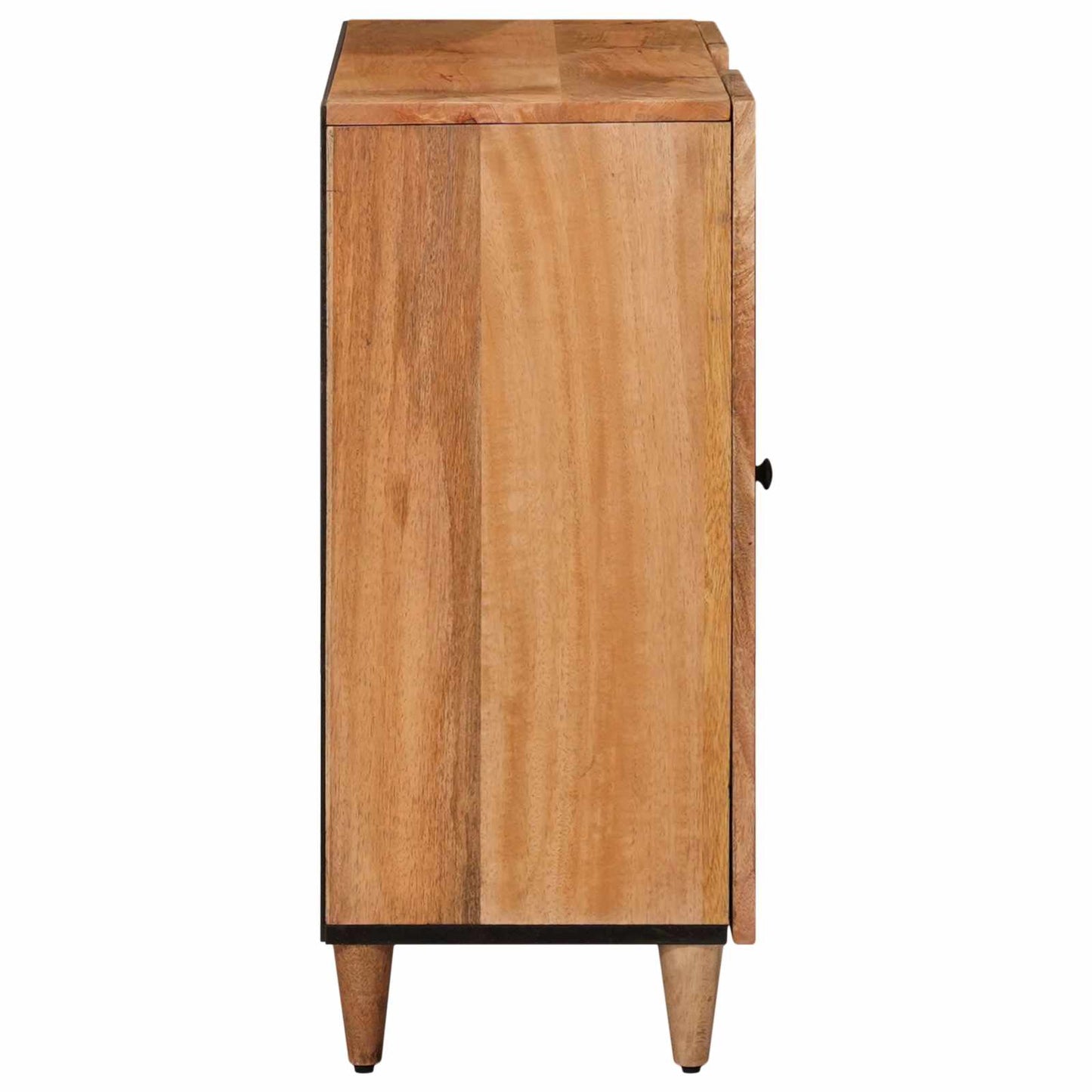 Sideboard med dør Naturfarvet 90 x 33 x 75 cm Massivt mangotræ