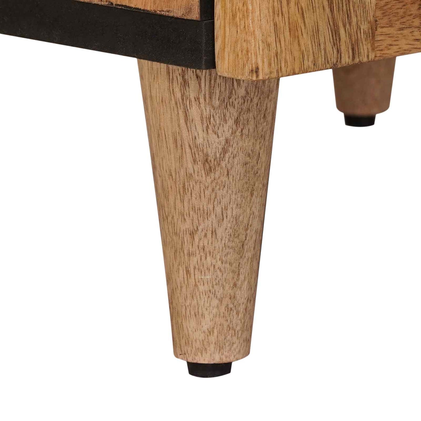Highboard med dør Naturfarvet 40 x 33 x 110 cm Massivt mangotræ