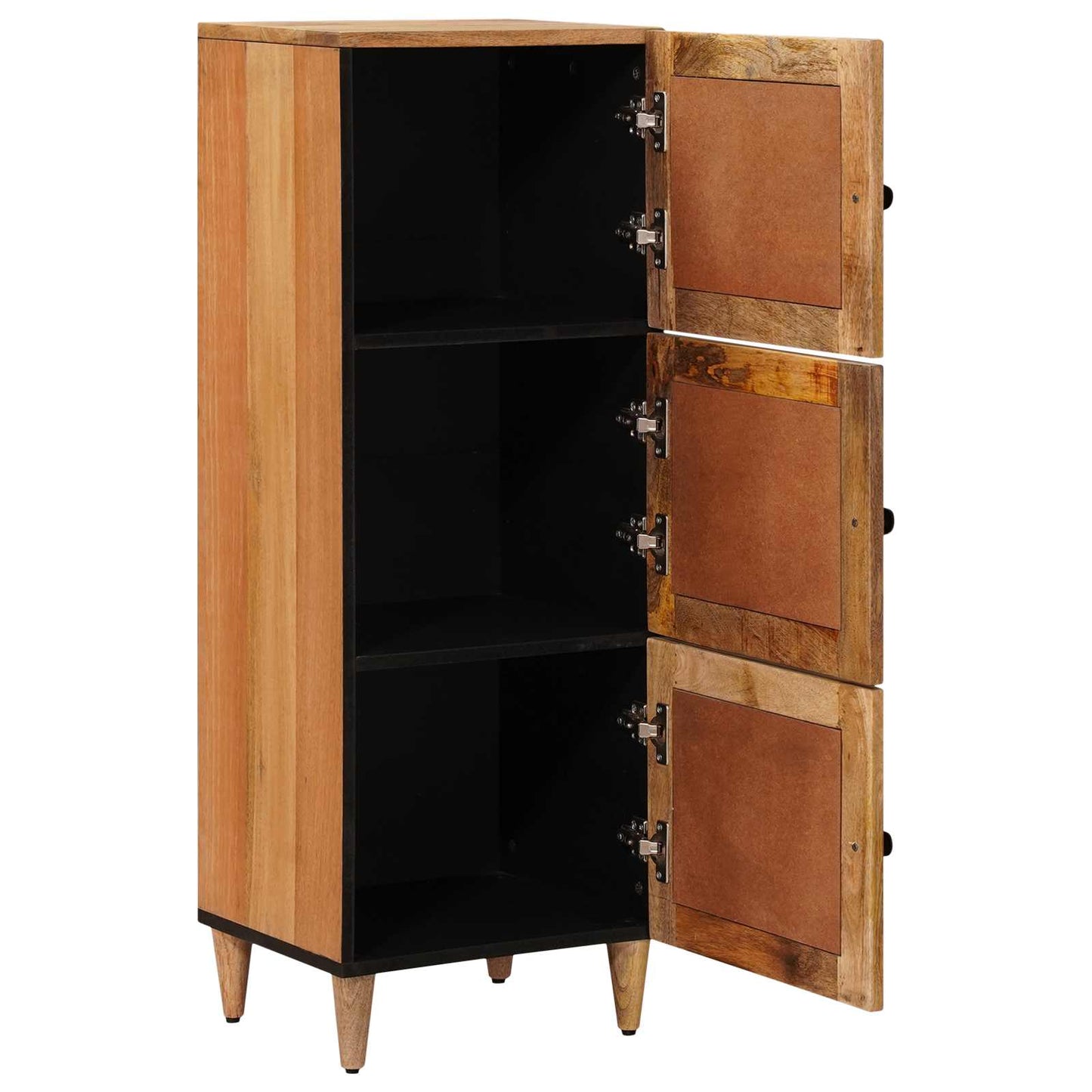 Highboard med dør Naturfarvet 40 x 33 x 110 cm Massivt mangotræ