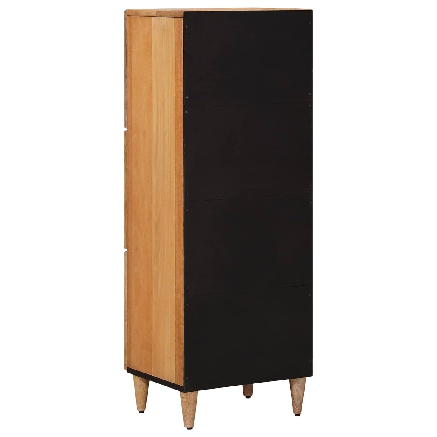 Highboard med dør Naturfarvet 40 x 33 x 110 cm Massivt mangotræ