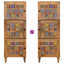 Highboard med dør Naturfarvet 40 x 33 x 110 cm Massivt mangotræ