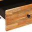 Natskab med skuffe 2 pcs Brun 40 x 33 x 46 cm Massivt mangotræ