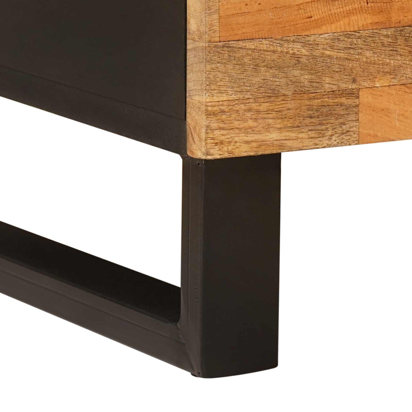 TV-skab med hylde Brun 105 x 33 x 46 cm Massivt mangotræ
