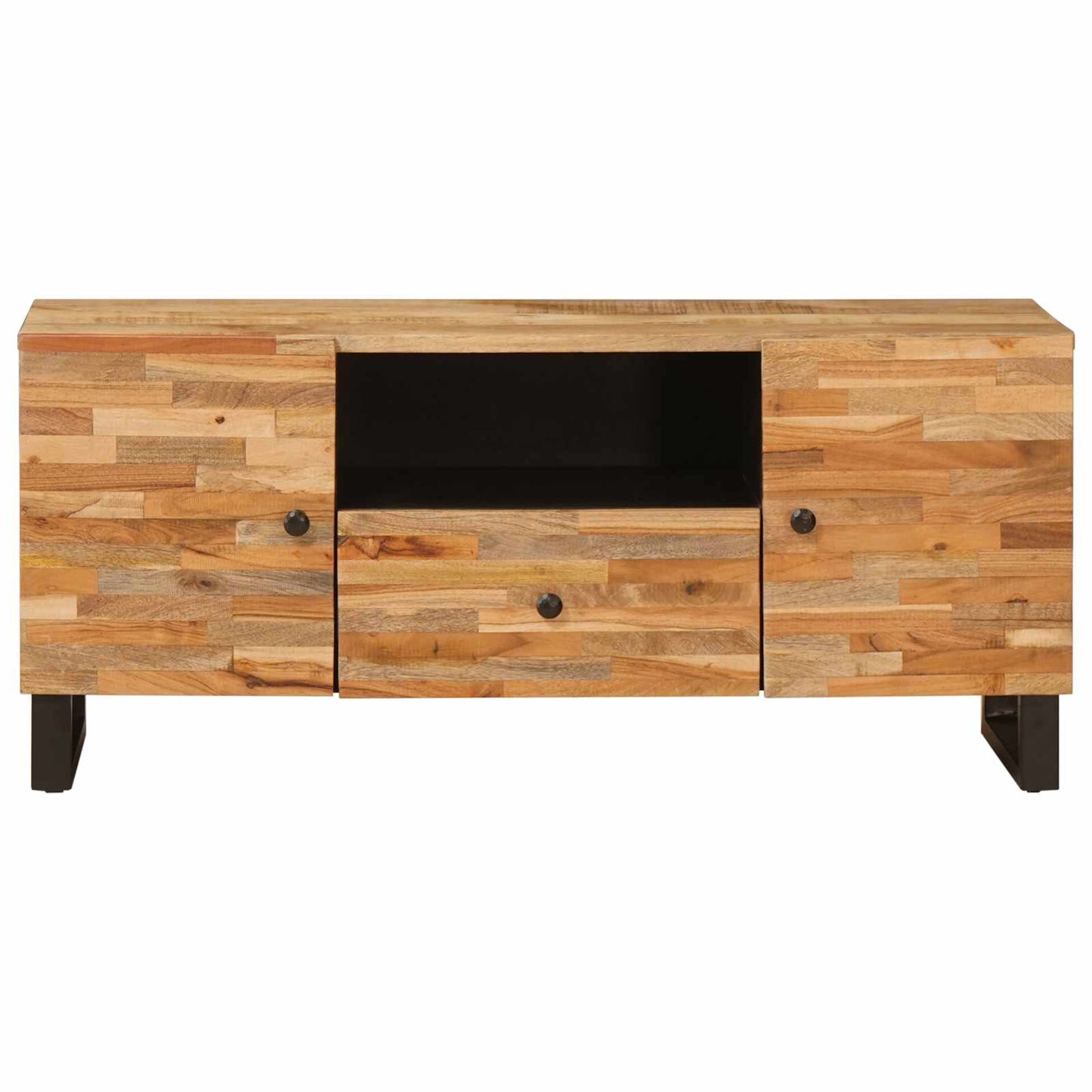 TV-skab med hylde Brun 105 x 33 x 46 cm Massivt mangotræ