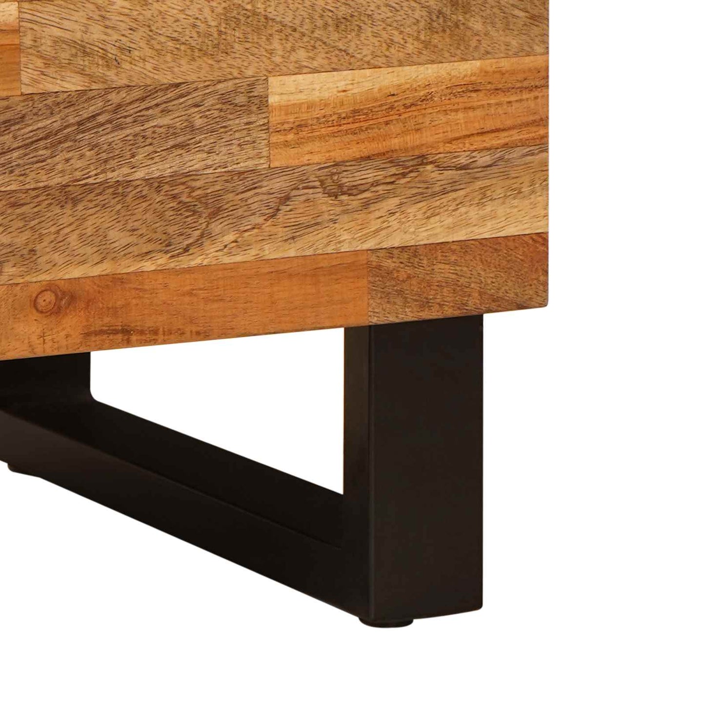 TV-skab med hylde med dør Brun 80 x 33 x 46 cm Massivt mangotræ