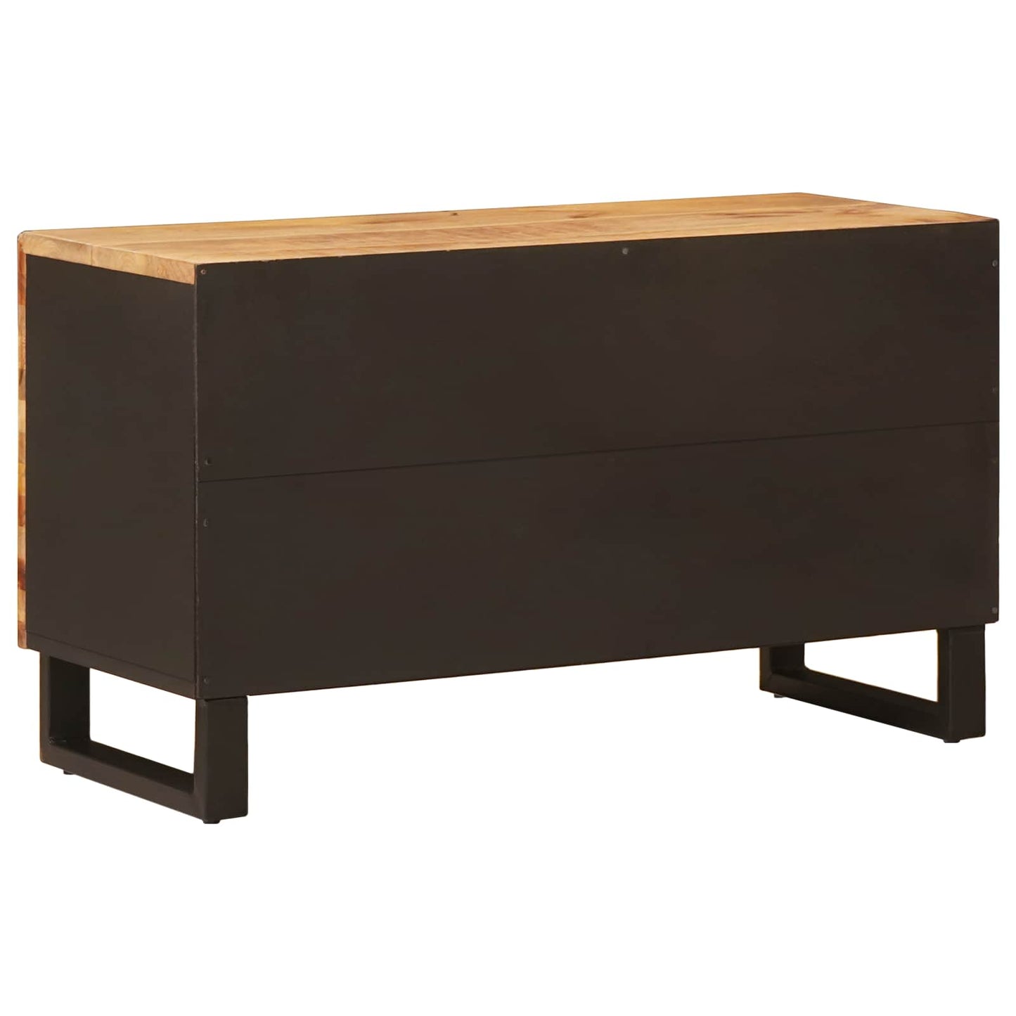 TV-skab med hylde med dør Brun 80 x 33 x 46 cm Massivt mangotræ