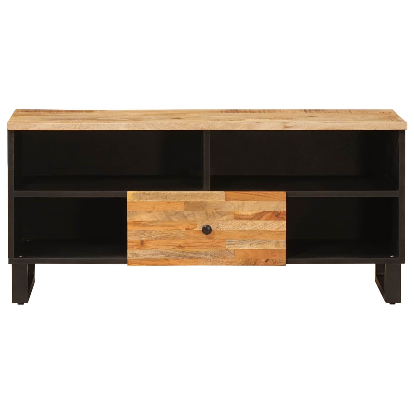 TV-skab med skuffe Brun 100 x 33 x 46 cm Massivt mangotræ