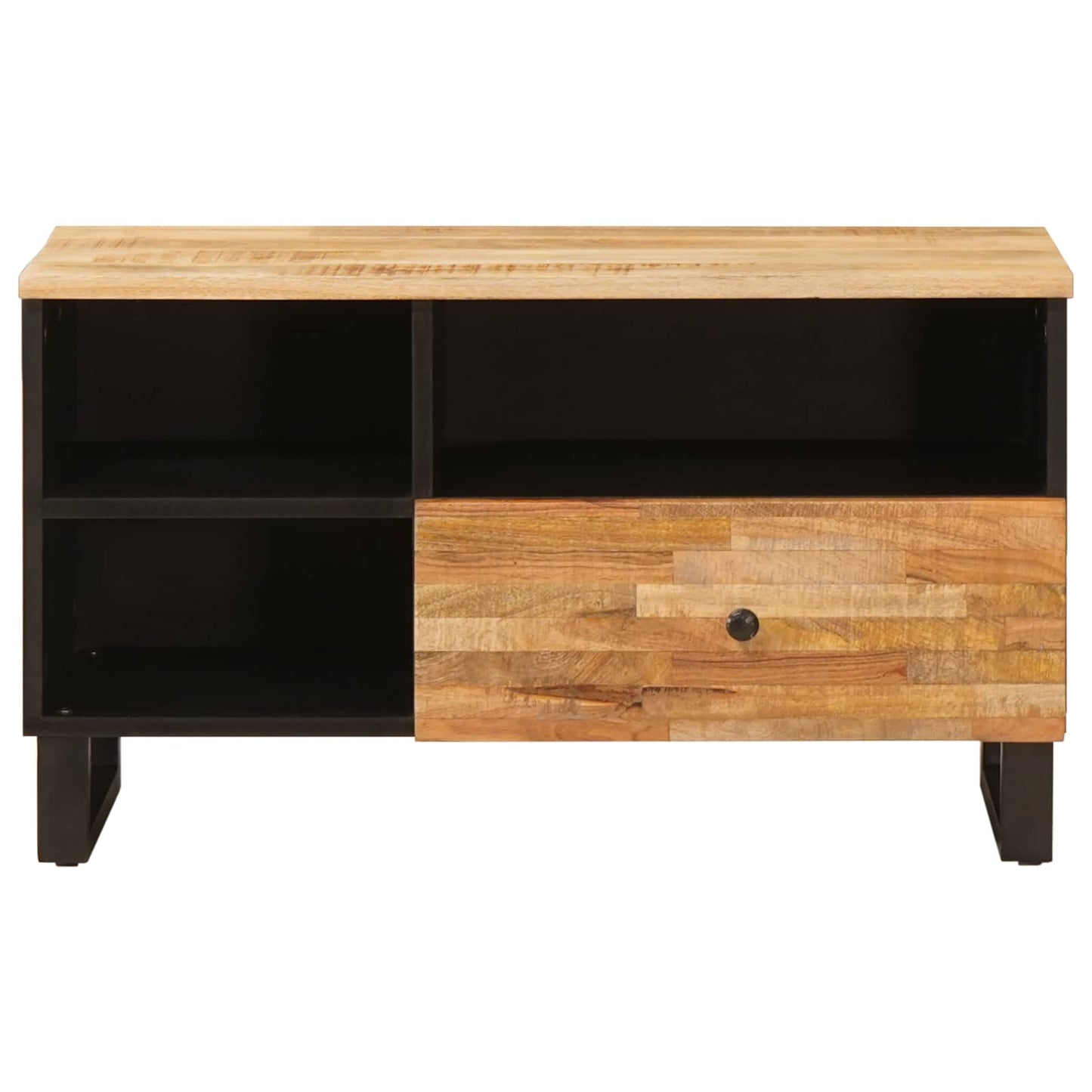 TV-skab med skuffe Brun 80 x 33 x 46 cm Massivt mangotræ