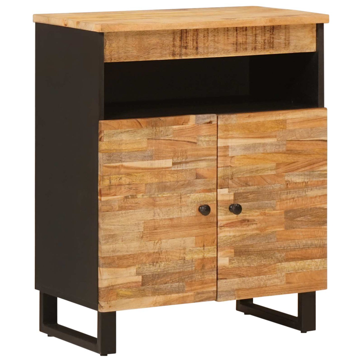 Sideskab med opbevaring Brun 60 x 33 x 75 cm Massivt mangotræ