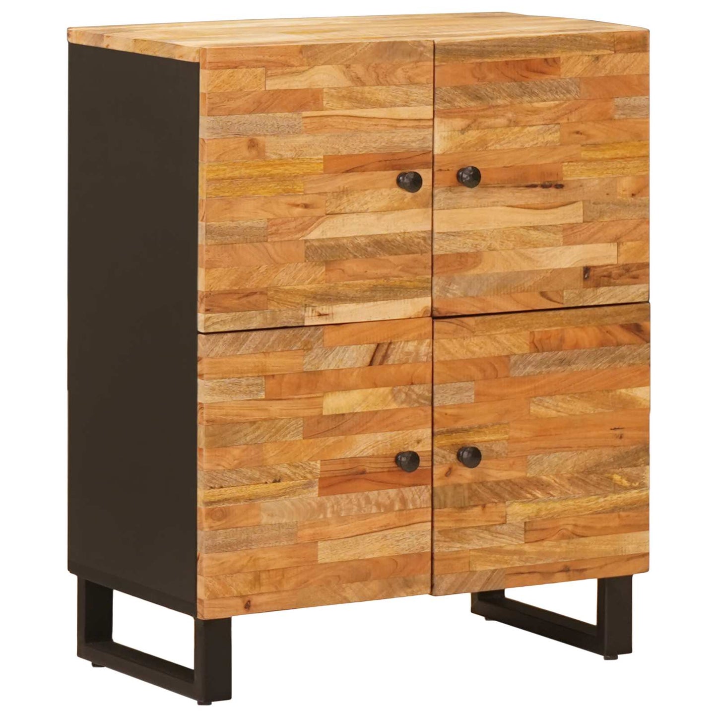 Sideskab med opbevaring Brun 60 x 33 x 75 cm Massivt mangotræ