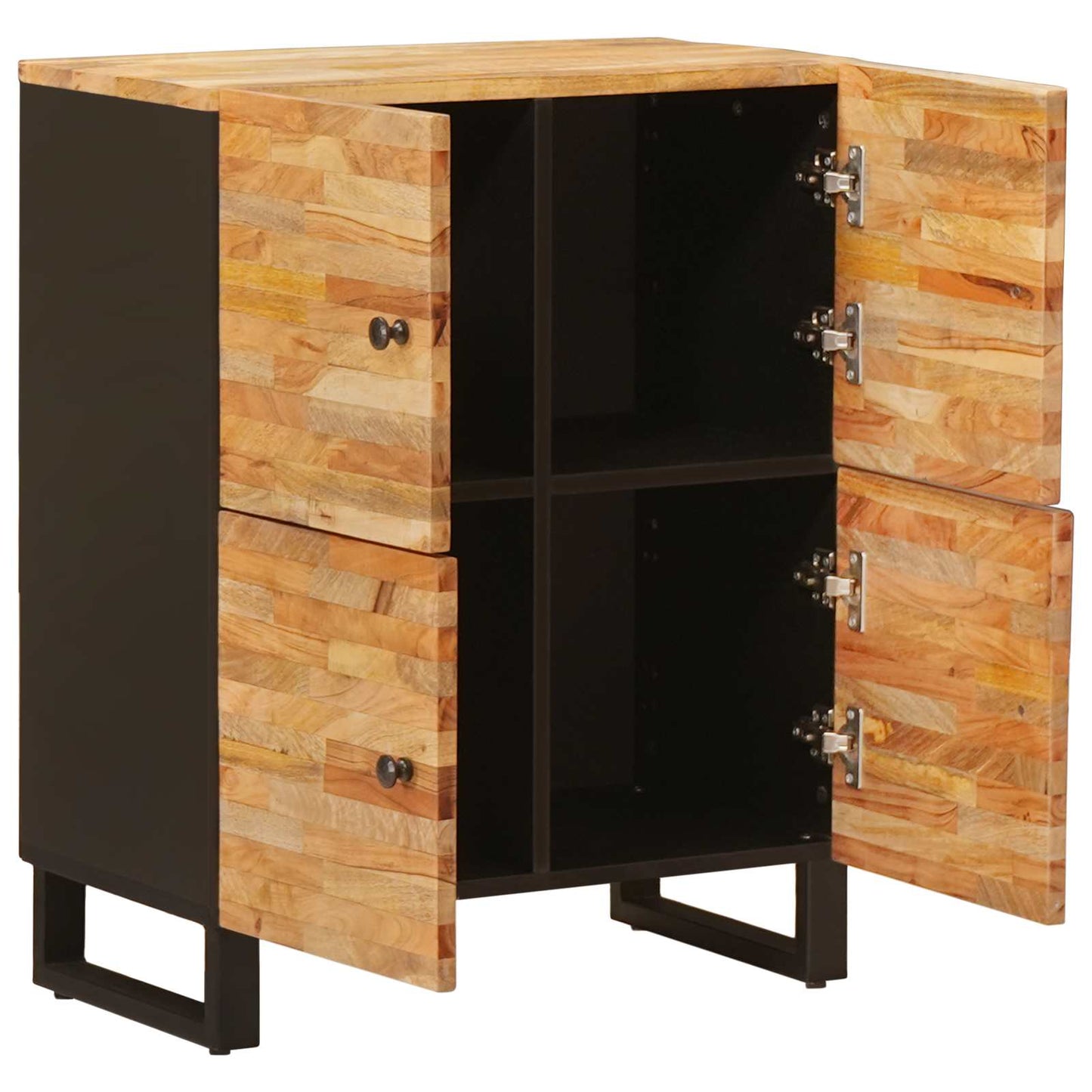 Sideskab med opbevaring Brun 60 x 33 x 75 cm Massivt mangotræ