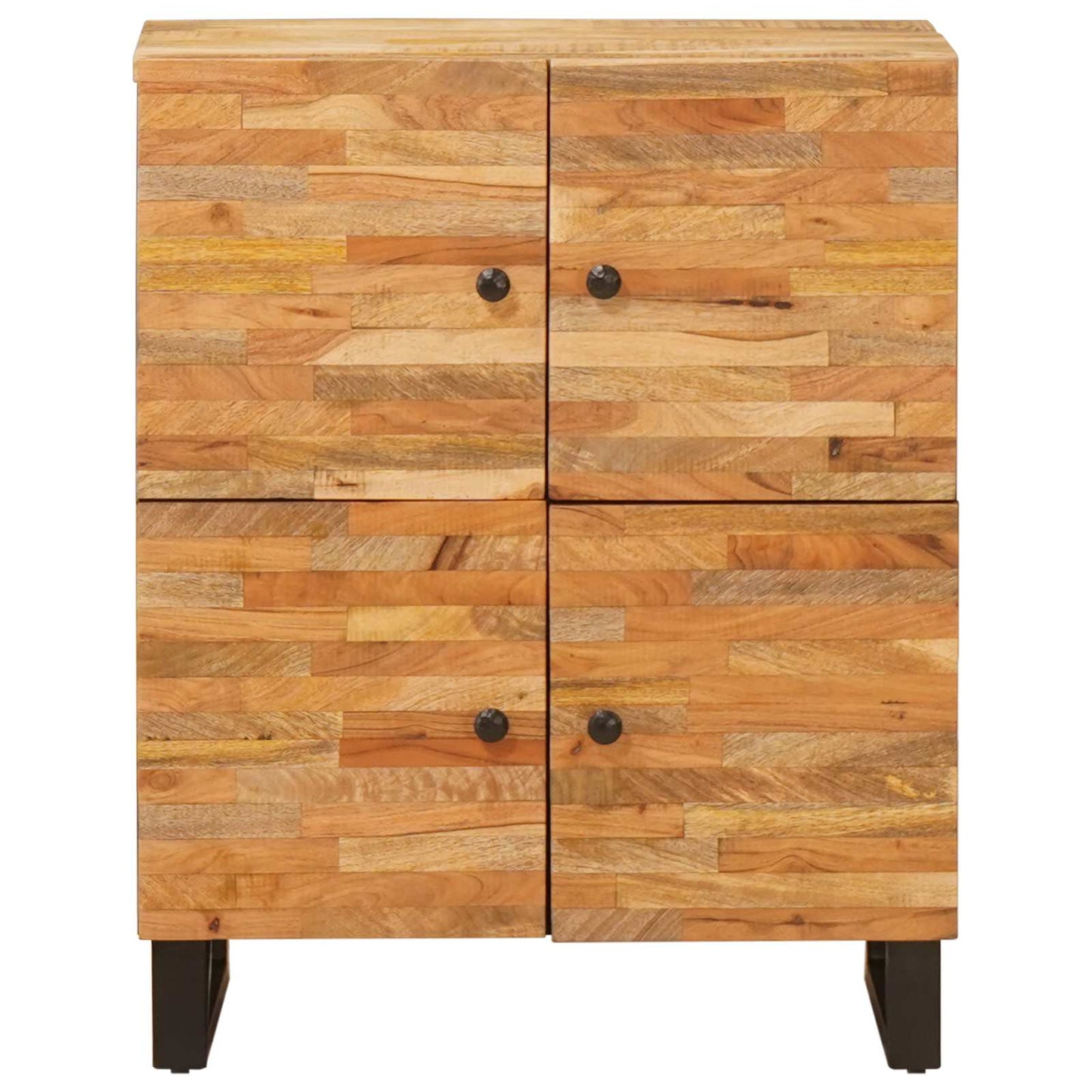Sideskab med opbevaring Brun 60 x 33 x 75 cm Massivt mangotræ