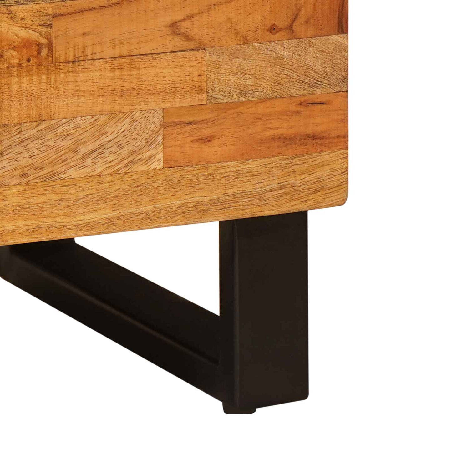 Sideskab med opbevaring Brun 80 x 33 x 75 cm Massivt mangotræ