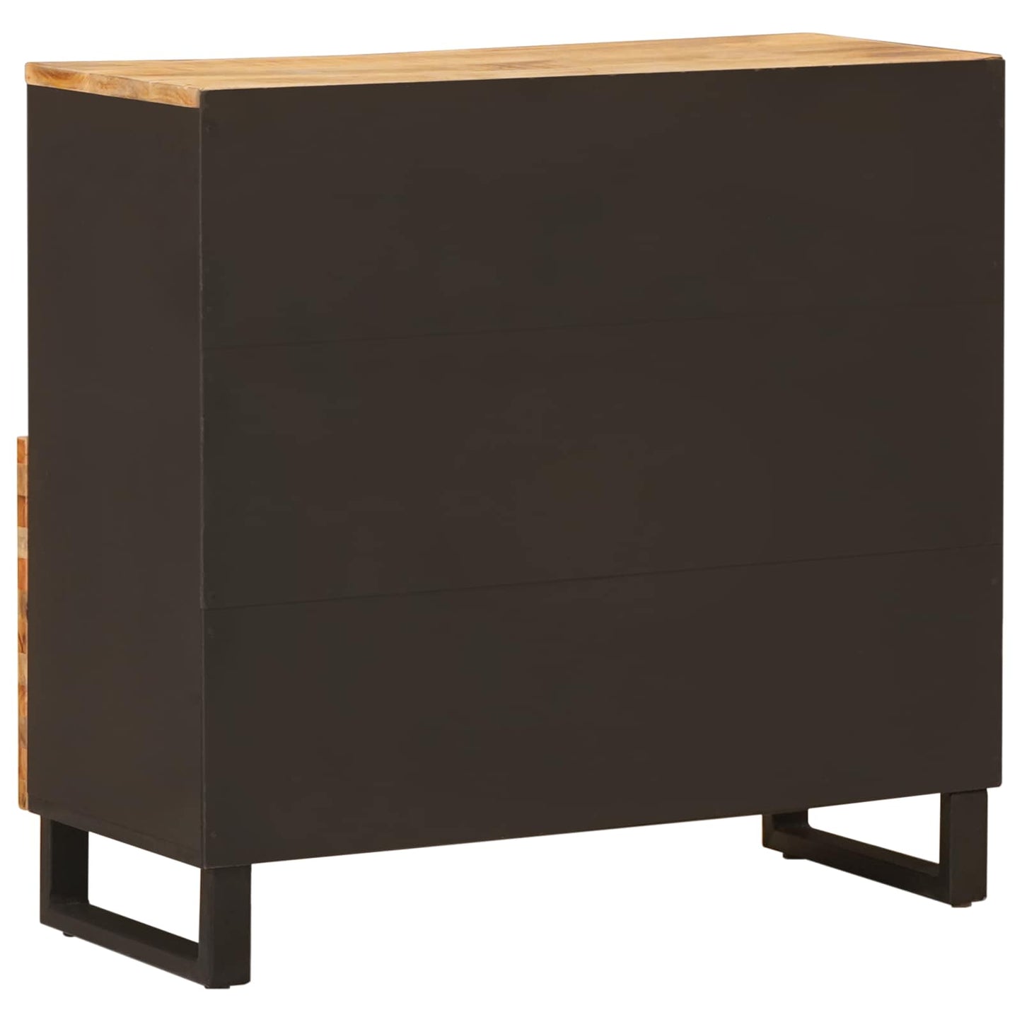 Sideskab med opbevaring Brun 80 x 33 x 75 cm Massivt mangotræ