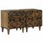 Natskab 2 pcs Brun 40 x 33,5 x 46 cm Massivt mangotræ
